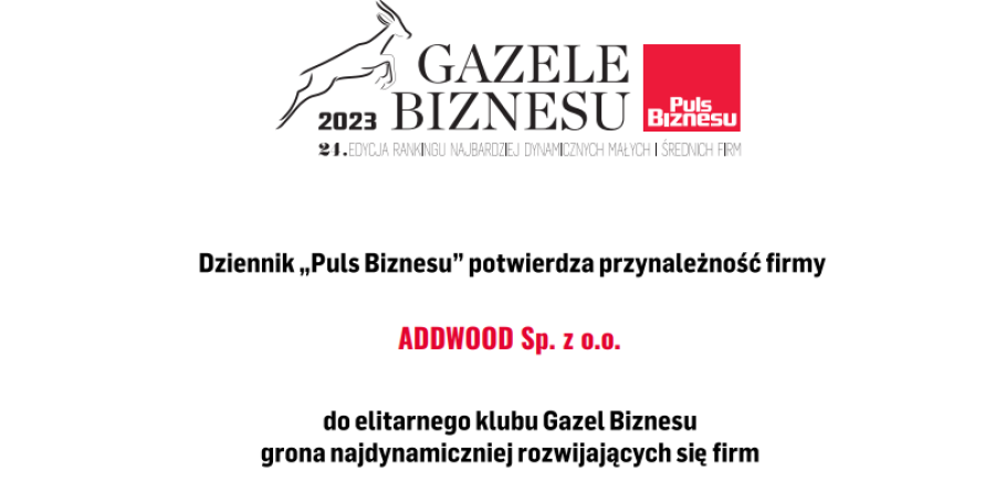 Gazele Biznesu Addwood Sp. z o.o